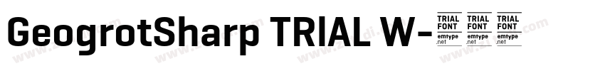 GeogrotSharp TRlAL W字体转换